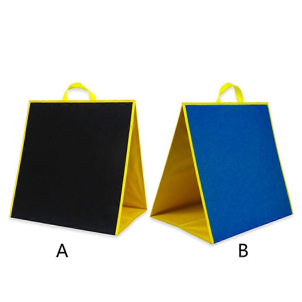 Doppelseitige Kreidemarkiertafel Faltbare Filzplatte mit 17,12 x 17,32 Zoll Polyester für den Unterricht im Klassenzimmer oder zu Hause Schwarz