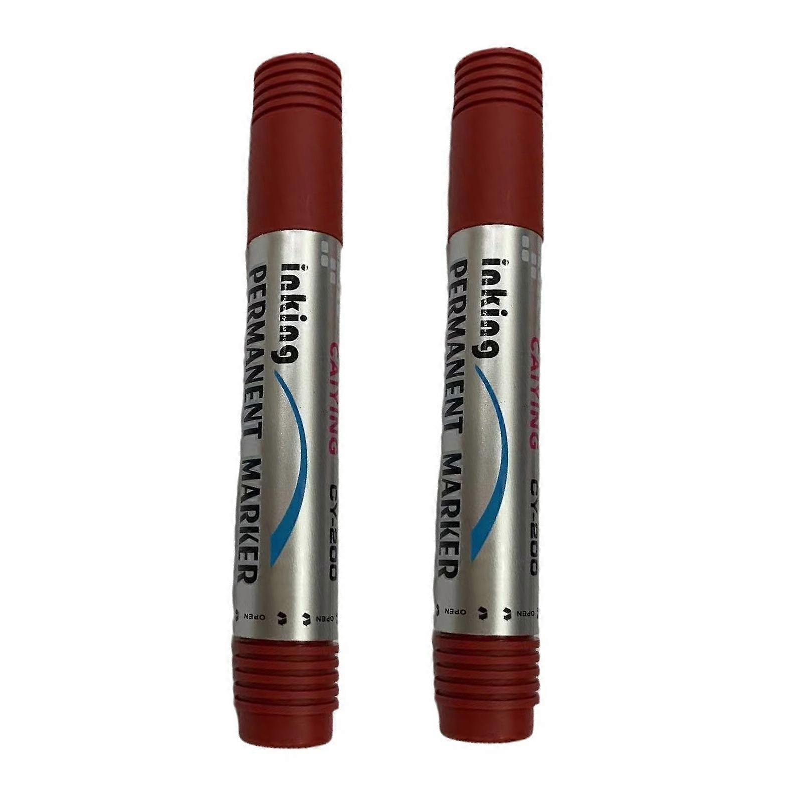 Pack of 2 Secret Storage Marker Pens Secret Compartment Marker Pen Storage Container for Safely Storing Valuables  Red