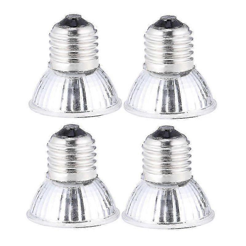 4pcs 75W uvb+uva3.0 Reptile Lamp Bulb Turtle Basking UV Light Bulbs Heating Lamp Reptile Sun Light Bulb-FCY