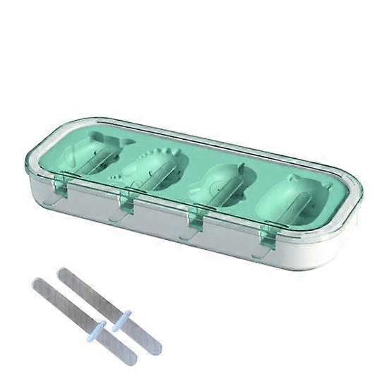 Silicone 1 Set Ice Pop Mold Food Grade High Toughness Popsicle Molds with Dustproof Lid Set
