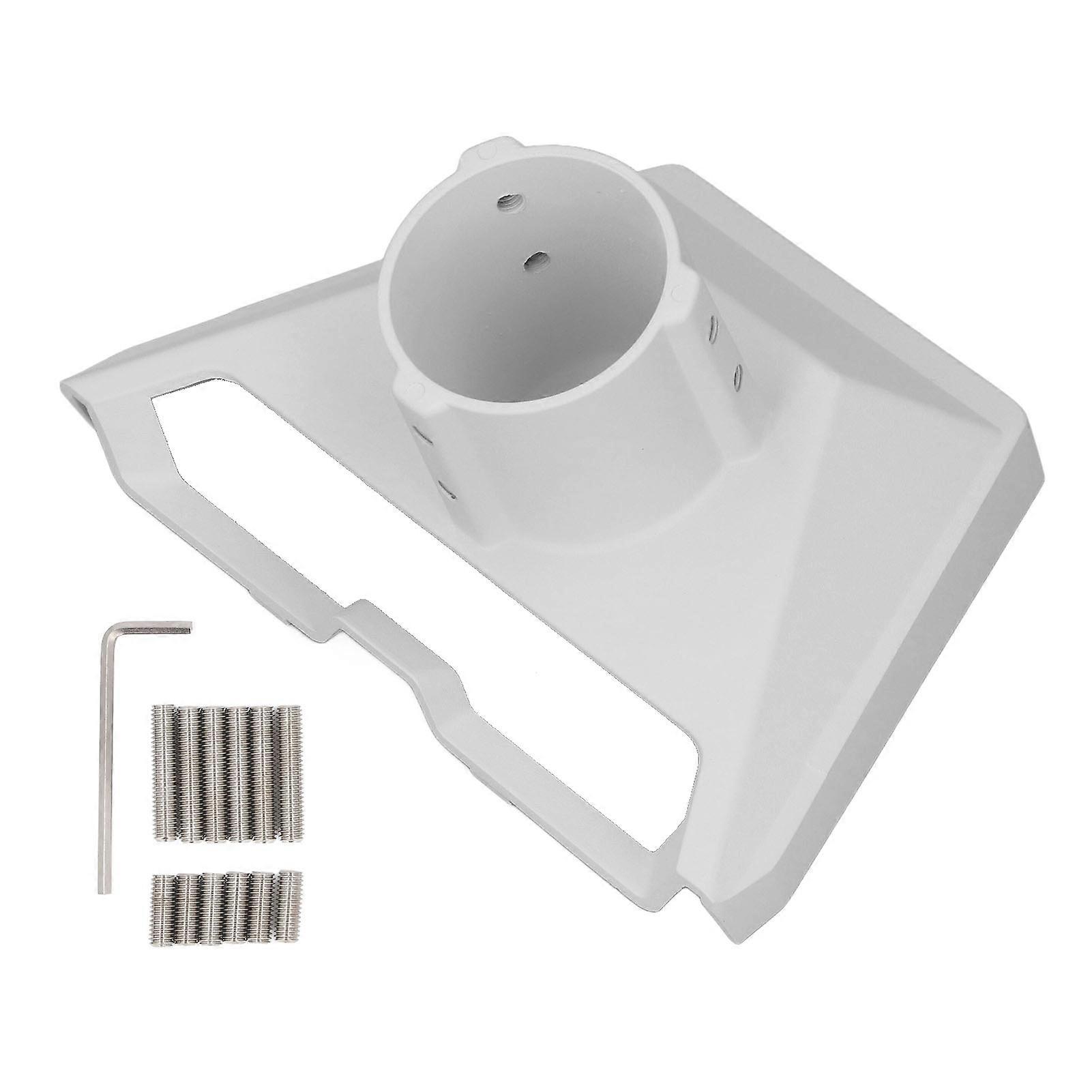 Satellite Pipe Adapter Kit Aluminum Alloy 22mm to 53mm Satellite Pole Mount Bracket for Gen 3 V3 White