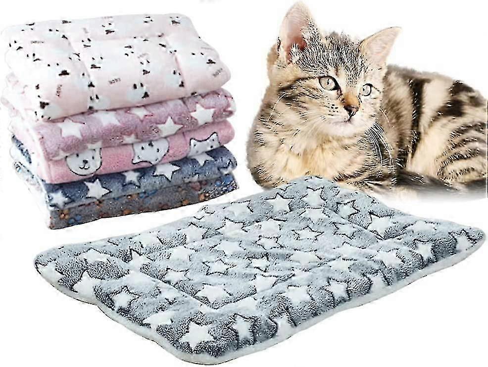 Pousbo Cozy Calming Cat Blanket 2024 New Cat Blankets For Indoor Cats Plush Self Warming Printed Pet Blanket Premium Fluffy