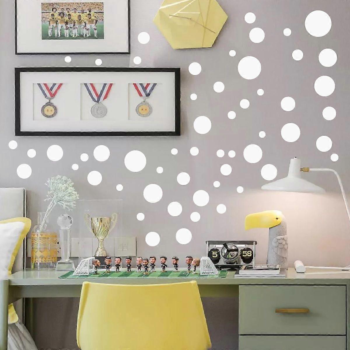White Circle Dot Stickers Small Round Dots Decals Blank Mini Circular Sticky Circles Sticker