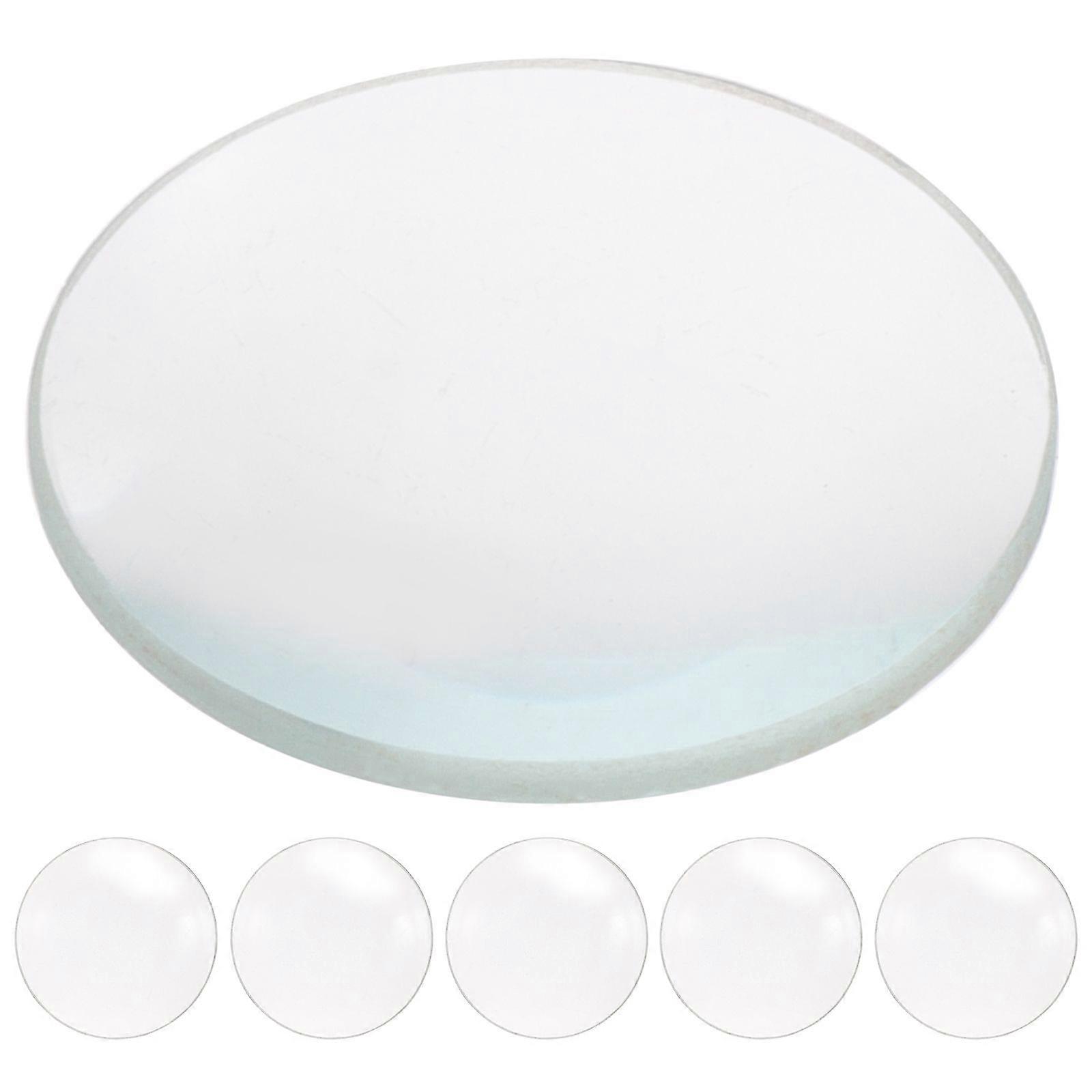 5pcs Double Convex Glass Lens Optical Lens 50mm Diameter 100mm Focal Length for Labs