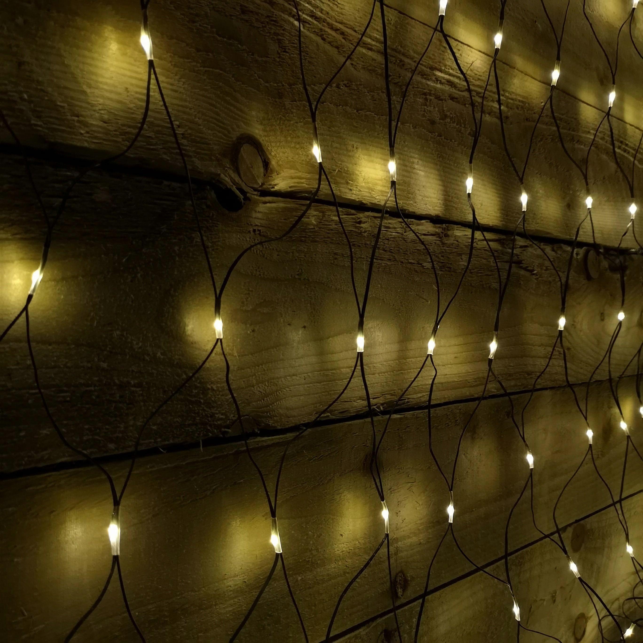 Premier 1.7m X 1.2m 180 Led Multi Action Christmas Net Window Light - Warm White