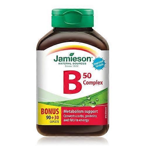 Jamieson Vitamins B Complex 50 Bonus Size, 120 Caplets