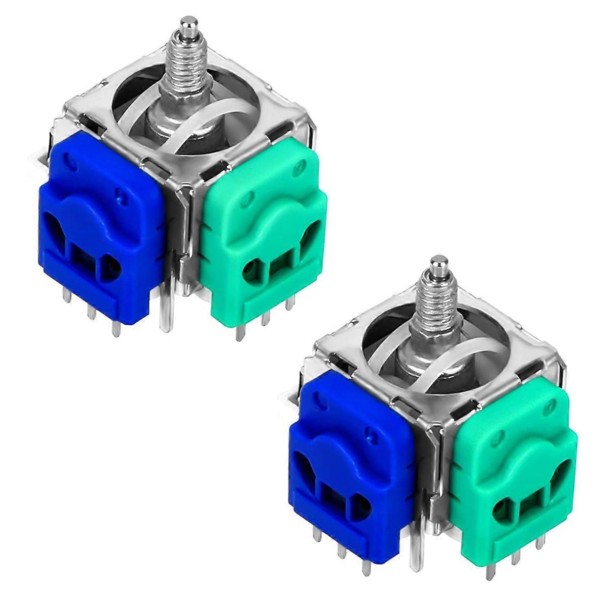 Hall-Effekt-Joystick, 2er-Pack, Ersatz-Drift-Reparaturzubehör für elektromagnetischen Hall-Joystick für Elite 2