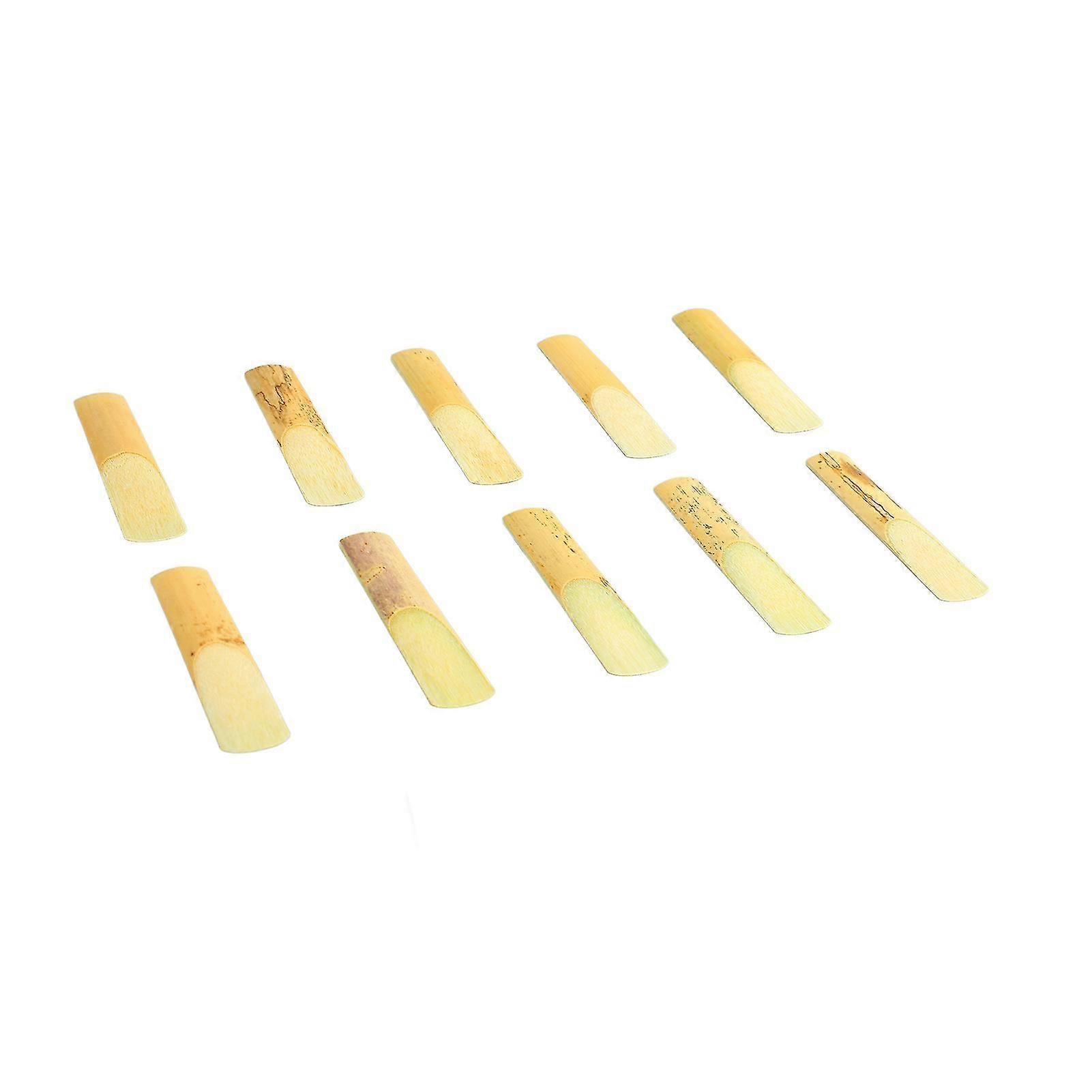 2024 10Pcs Alto Saxophone Reed Flat Eb Sax Reeds Instrument Accessory Set Kit compatible compatiblement Size 2