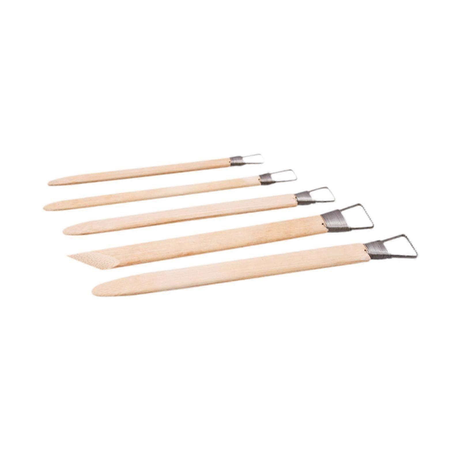 5 Pieces Clay Modelling Shaping Knives Kit for Carving Bowls