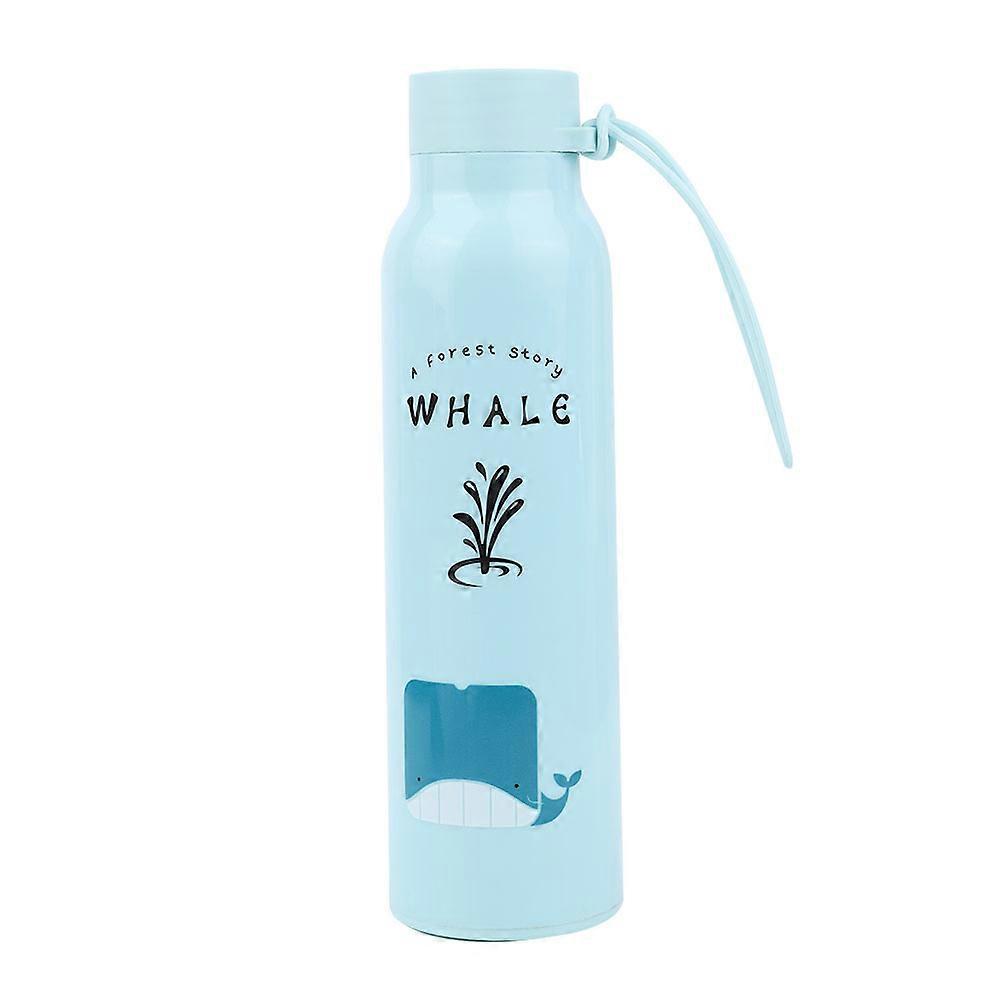 Double-layer high temperature resistant water bottle travel leak-proof cup blue