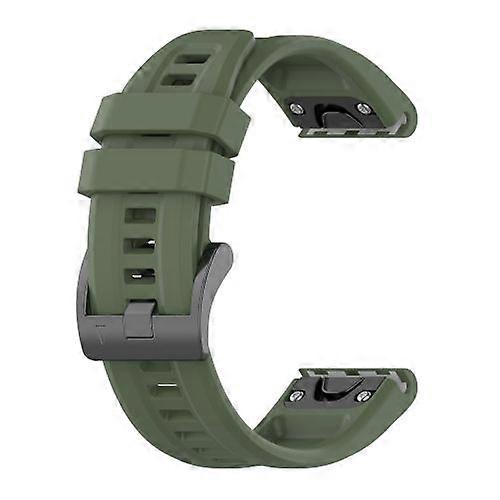 For Garmin Fenix 5S Plus 20mm Silicone Solid Color Watch Band