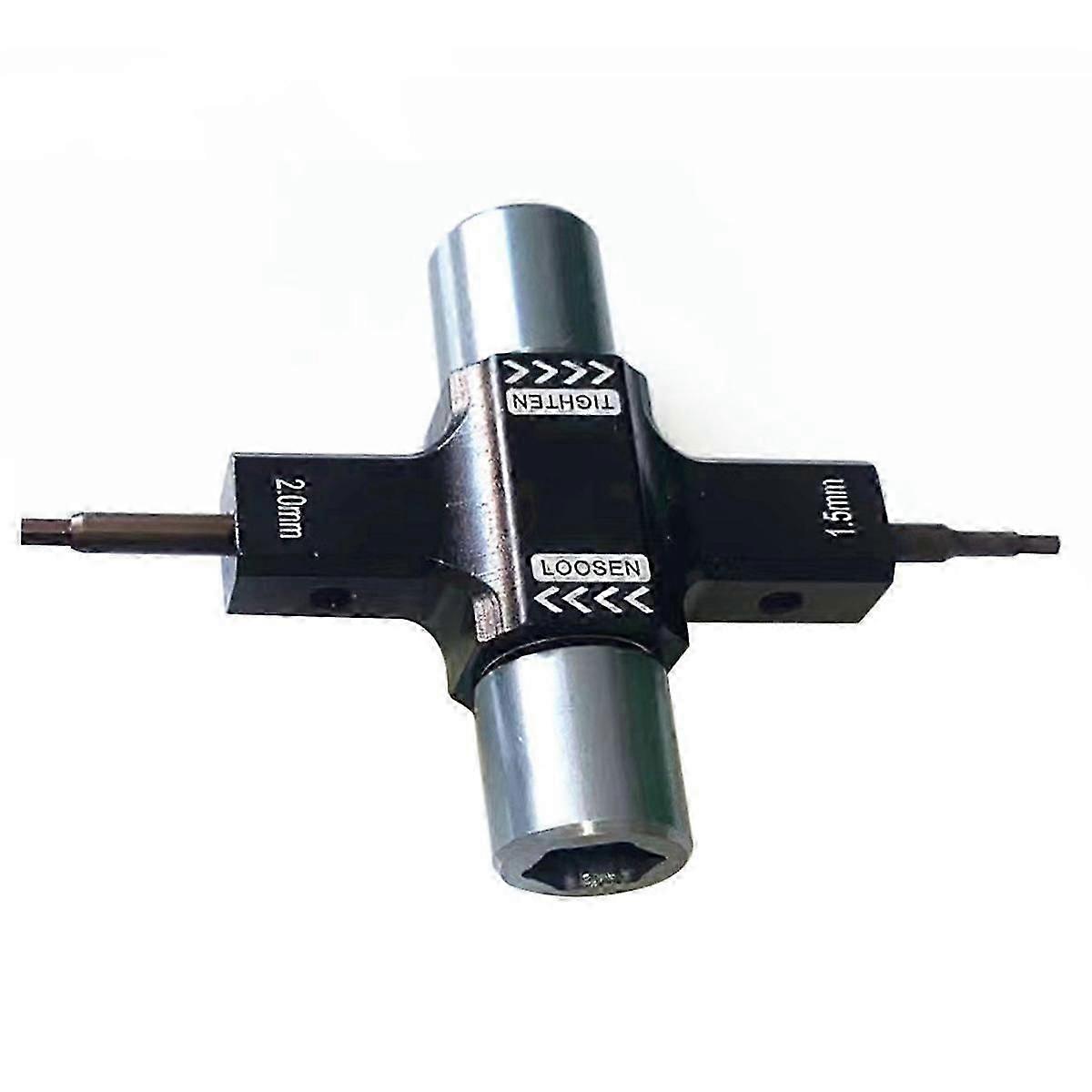 M5 Quad Wrench with Built In One Way Bearing Tool 1.5mm/2mm Screwdriver Release Propeller Motor compatible with