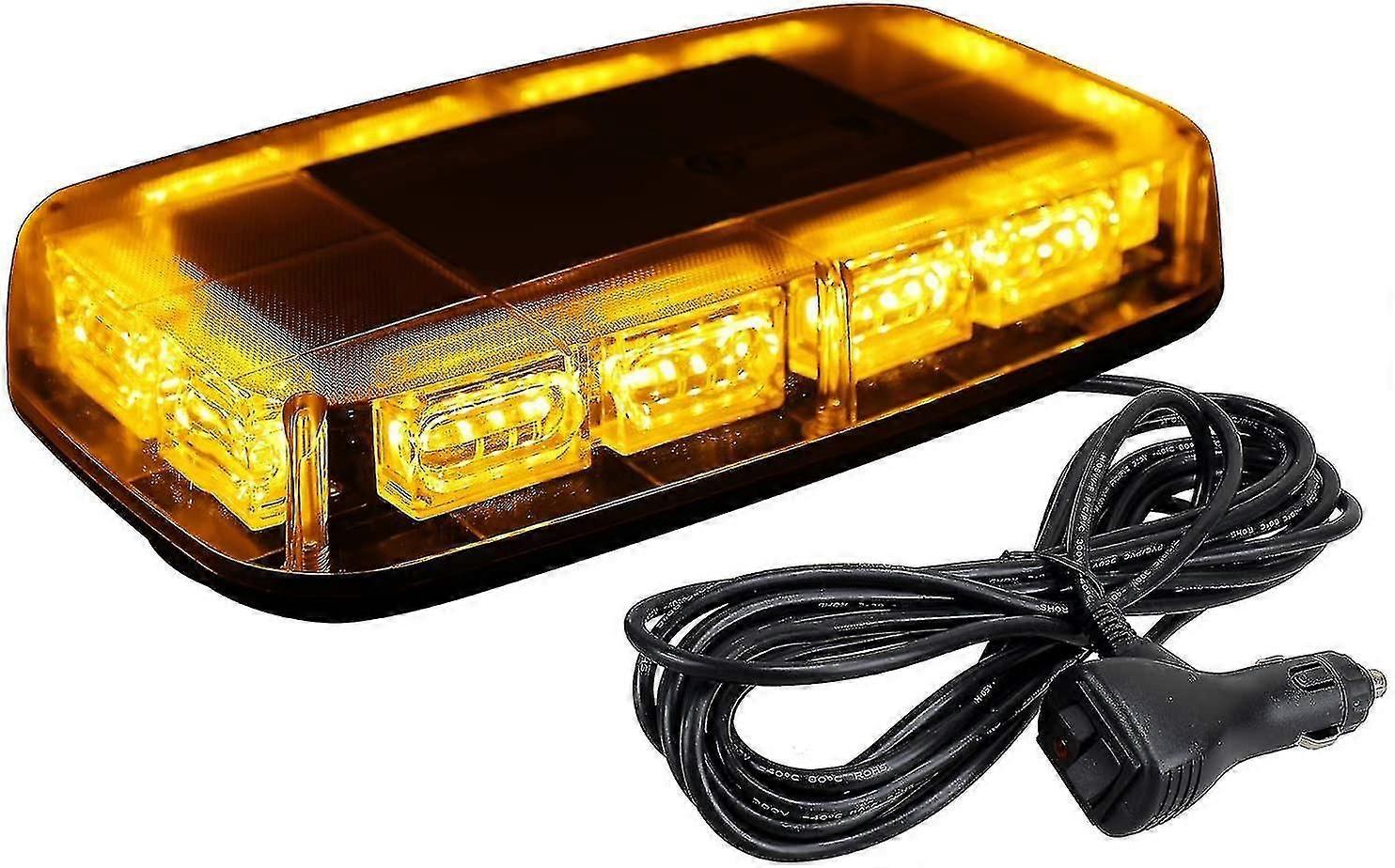36LED Roof Top Strobe Lights, High Visibility Emergency Safety Warning Led Mini Strobe Light Bar With Magnetic Base
