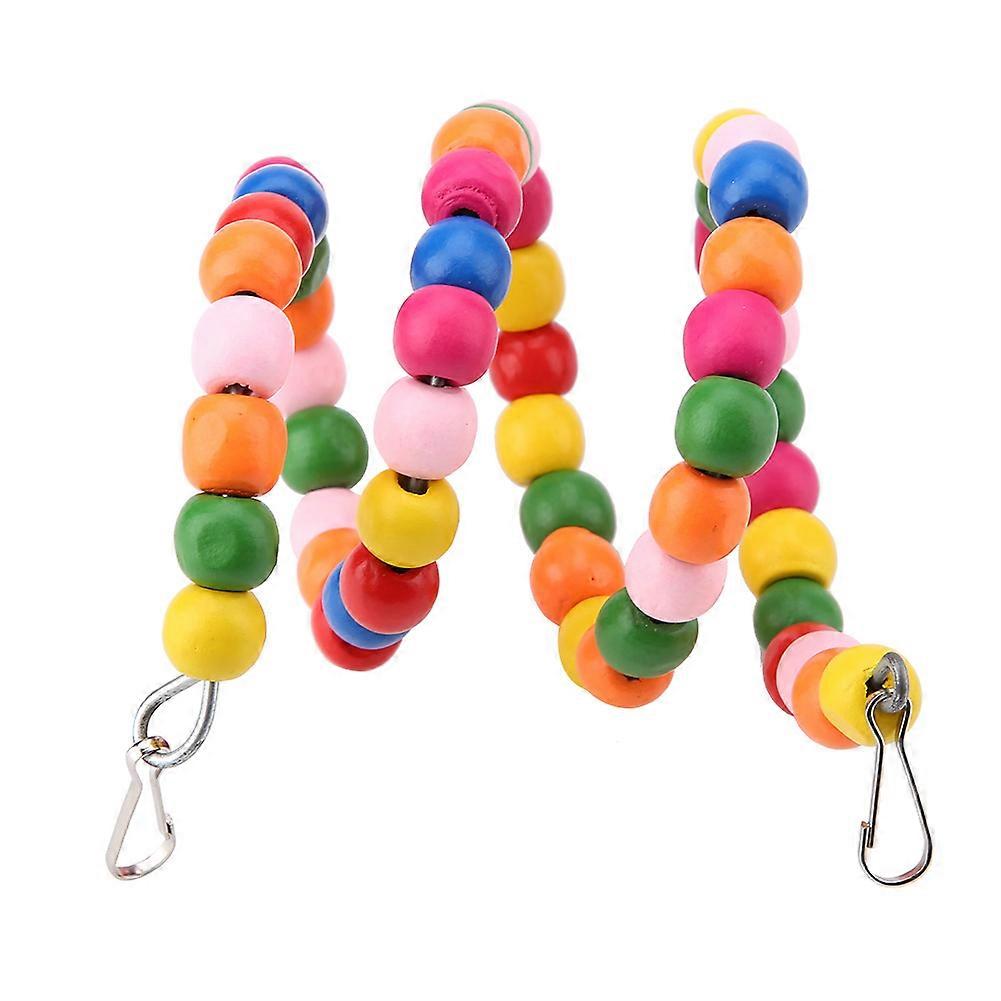 Spiral Bungee Bird Perch Chew Toy Parrot Cage Ladder