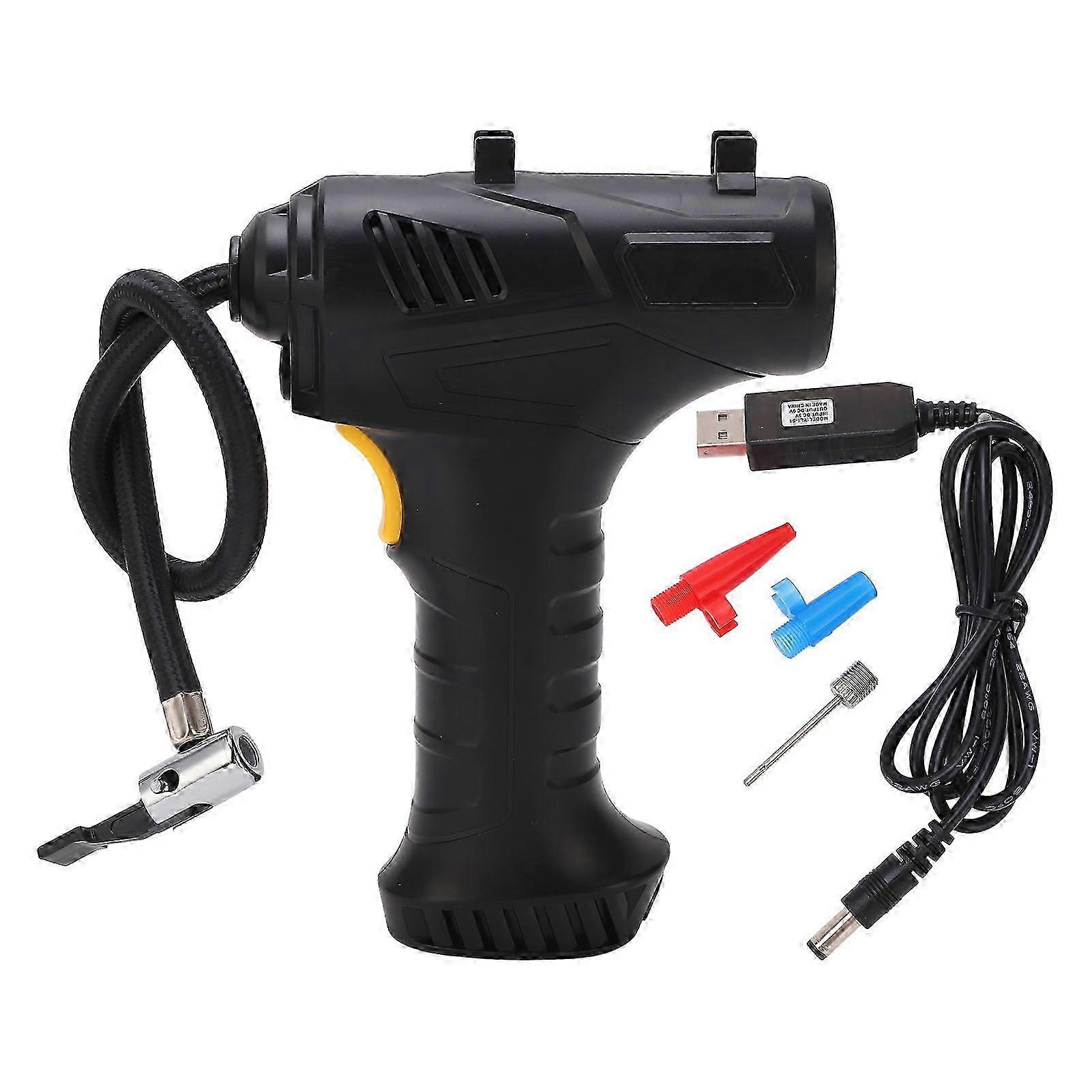 Cordless Tire Inflator Digital Display Automatic Stop 120W Pump for Bike Vehicle