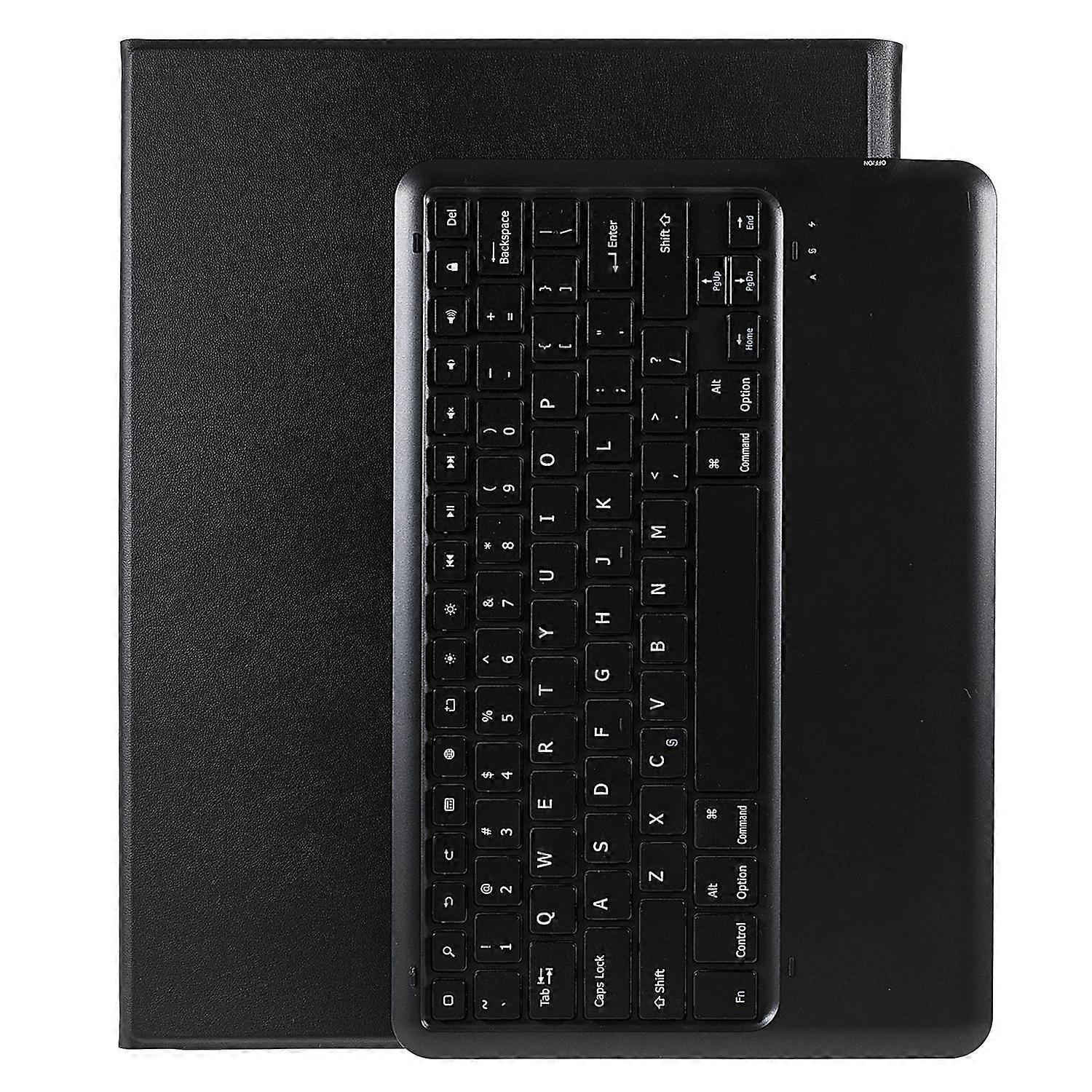 A129 Ultra-Thin Leather Tablet Stand Inner TPU Protective Case Shell + Bluetooth-compatible Keyboard