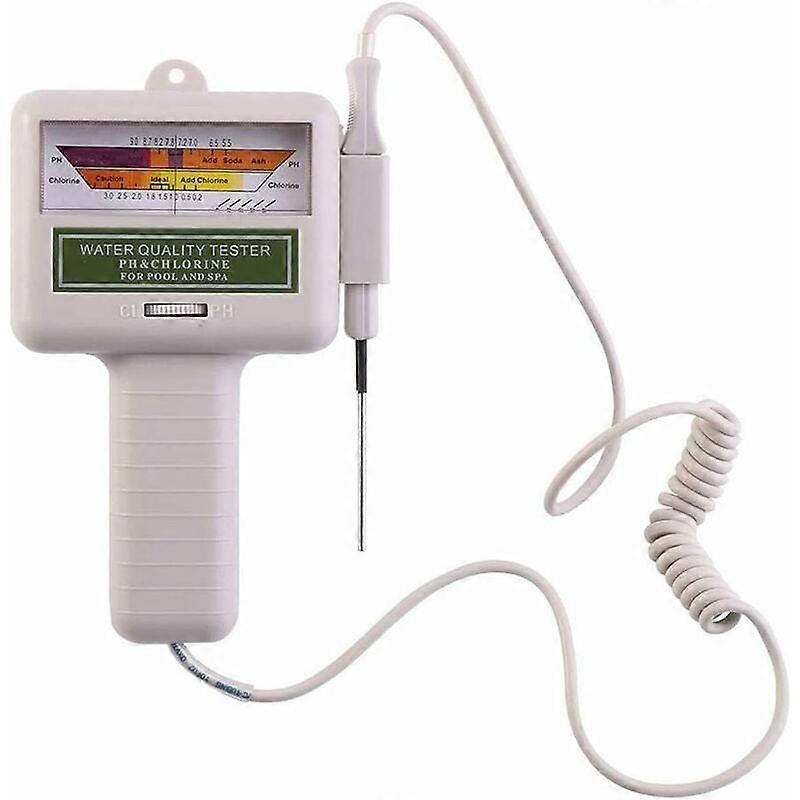 Easy Operation Water Tester, pH Levels and Chlorine Content for Swimming Pools and Spas, Digital Water Quality Tester, Portable Design, Premium