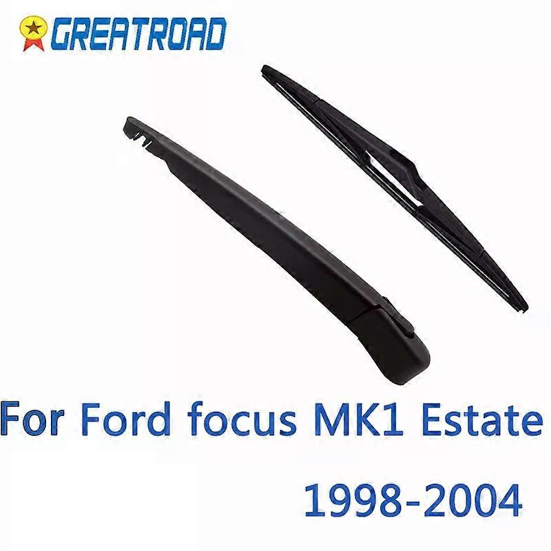 Scheibenwischer 12" Heckscheibenwischerblatt & Querlenker Set Kit Für Ford Focus MK1 Kombi 1998-2004 Windschutzscheibe Windschutzscheibe Heckscheibe