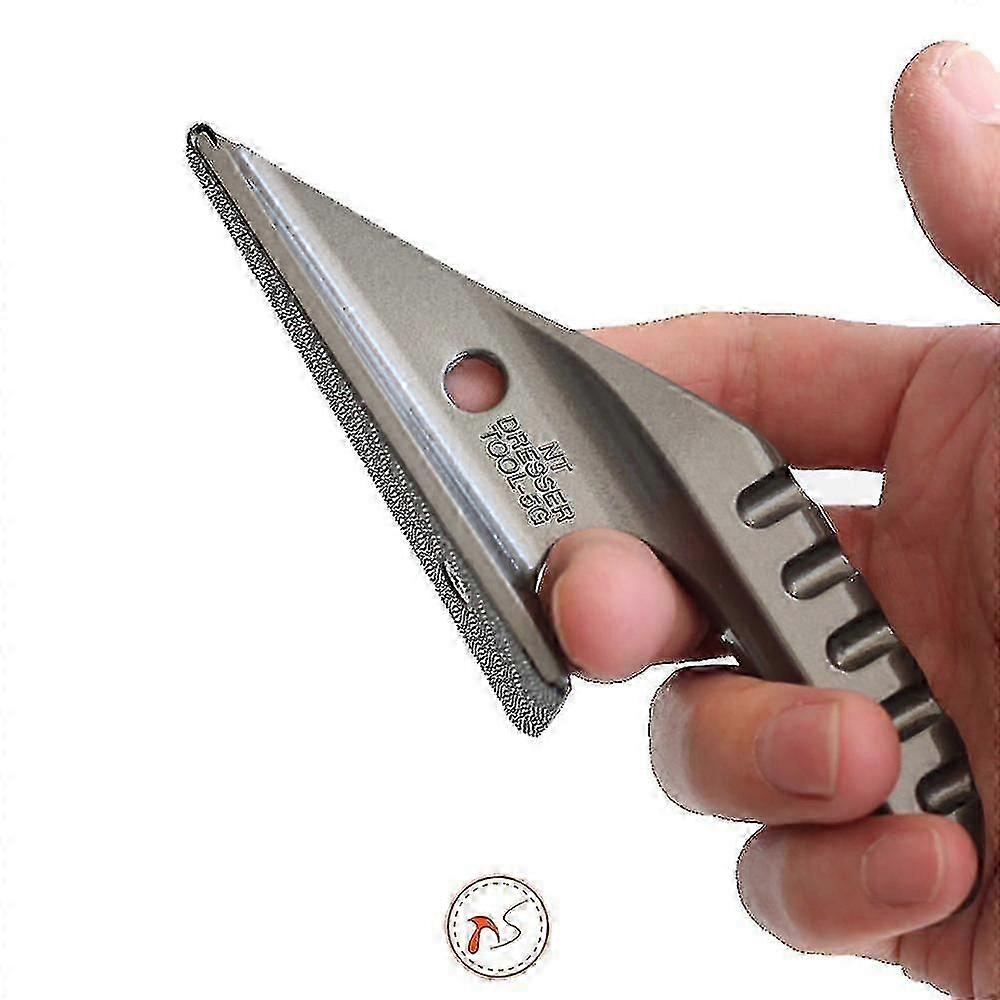 Nt Triangle Polisher Diy Leather Edge Manual Polishiing Tool Professional Handmade Leathercraft Middle Mesh