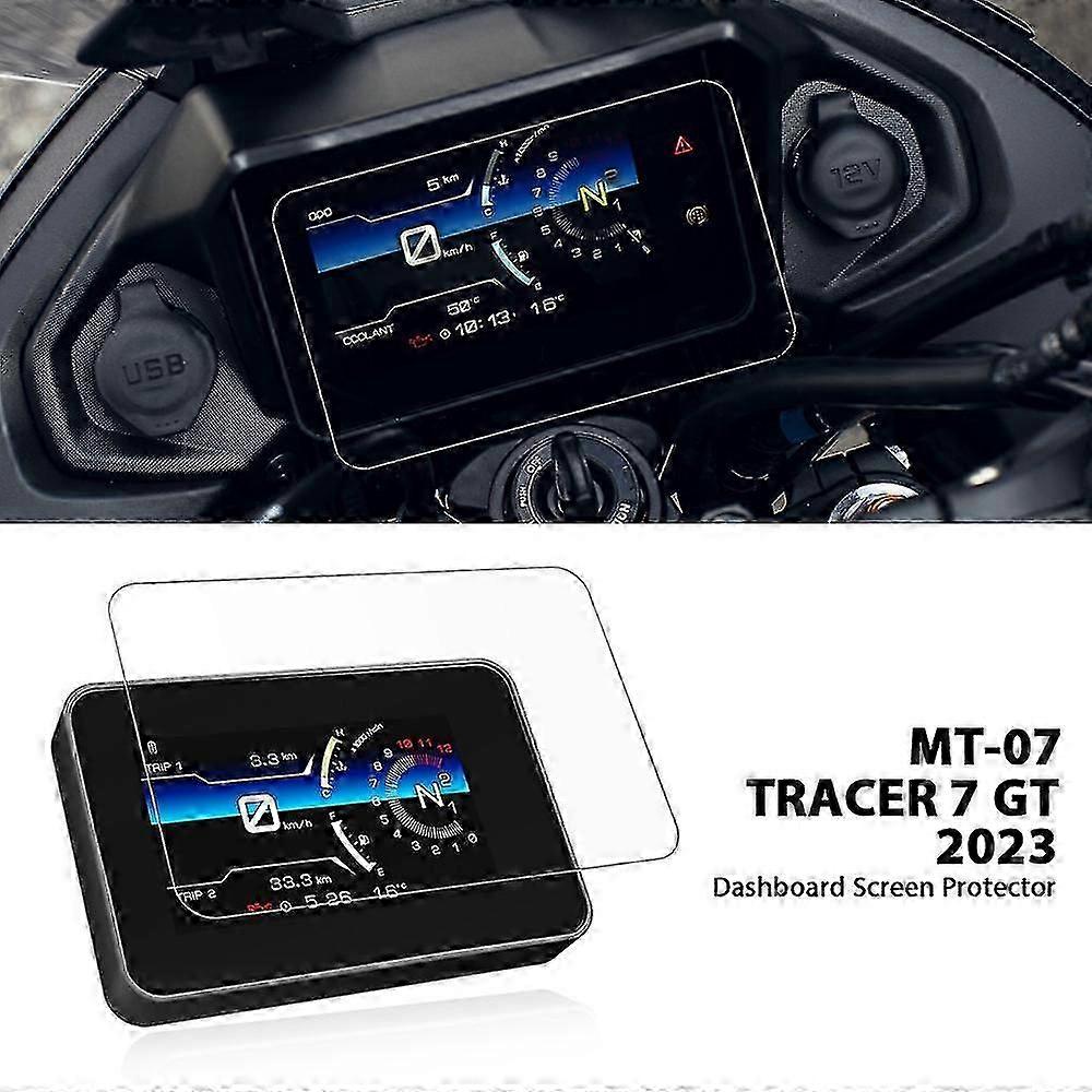 Be suitable for New Instrument Film Fit For Yamaha Mt07 Mt-07 Mt 07 Tracer 7 / Gt 2023 Motorcycle Scratch Cluster Screen Dashboard Protection
