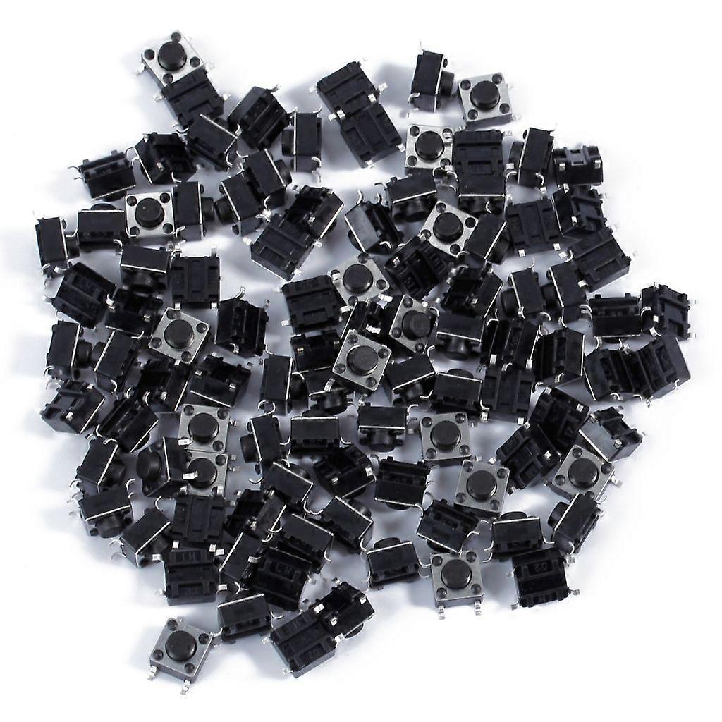 100 Pack Mini Micro Tact Switches Plastic Swithces Push Button Accessories