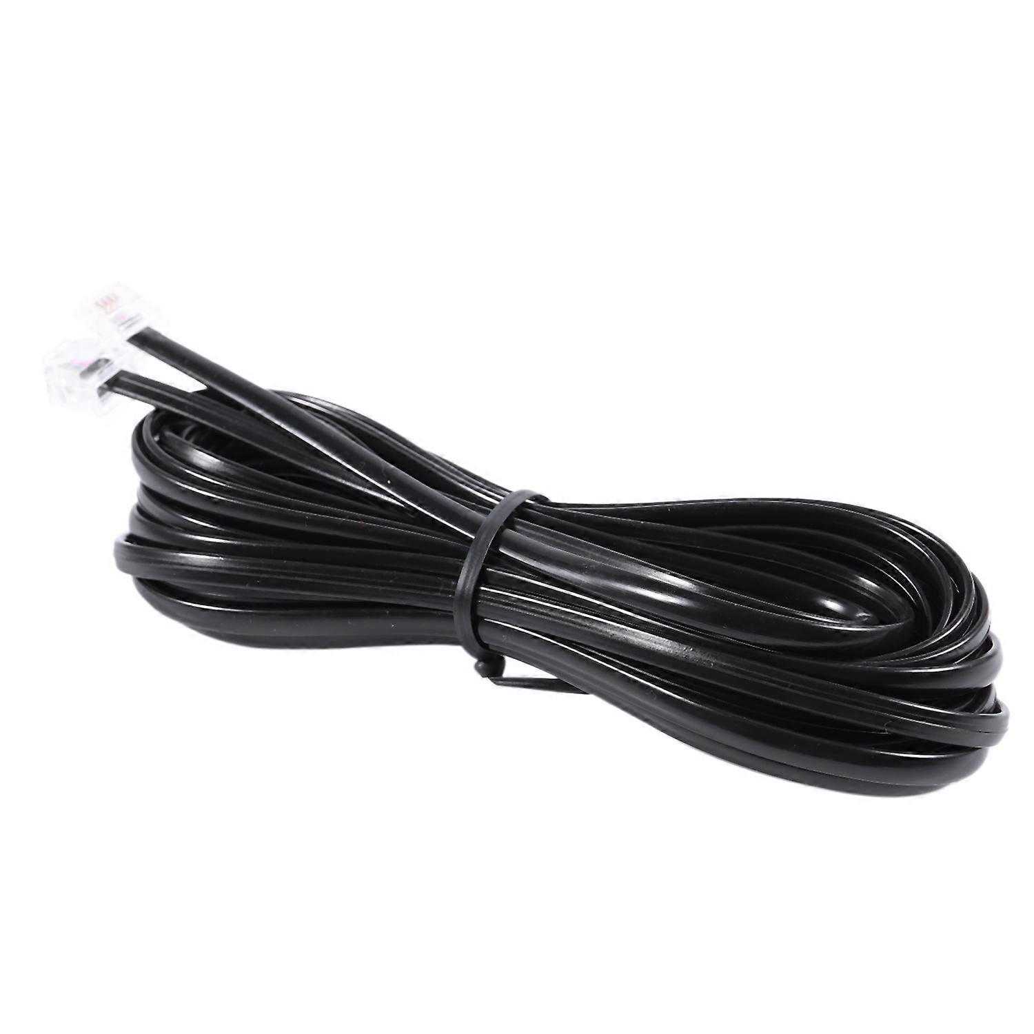 YOLISTIC 50 Feet Telephone Cable(RJ11 6P4C Plug) Include 1 in-Line Couplers(Double RJ11 6P4C YOLISTIC 50 Feet Telephone Cable(RJ11 6P4C Plug) Include 1 in-Line Couplers(Double RJ11 6P4C