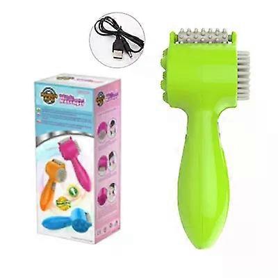 4-In-1 Head Massager Electric Massage Roller Pounding Vibration Hammer Neck Lumbar Massage Relaxation Scalp Massage Comb Gift