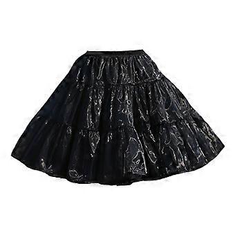 Saia de malha macia com quatro camadas Cosplay Anágua curta para mulheres meninas Underskirt para fotografia e reuniões Branco