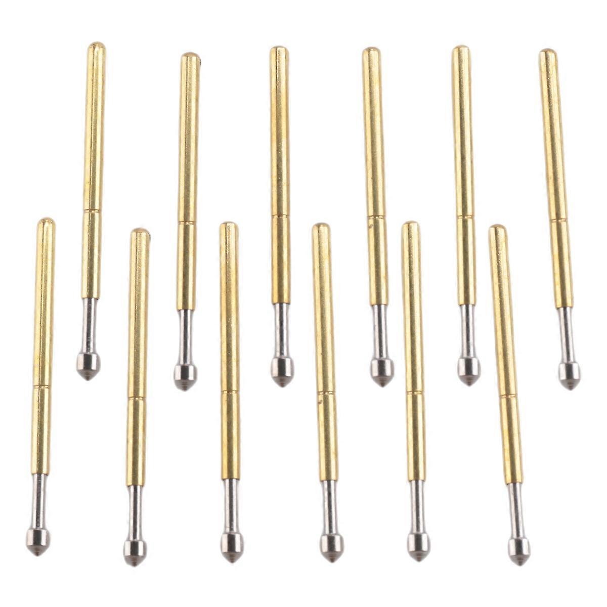 100Pcs Spring Test Probe Pogo Pin 1.3Mm Head 1.0Mm Thimble