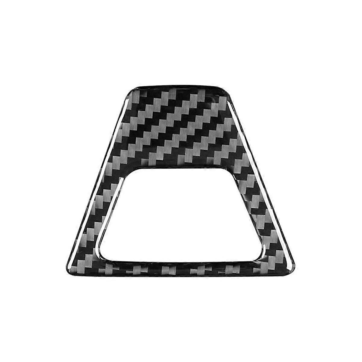 For BMW 5 Series G30 G38 2018-2021 Carbon Fiber Car Central Control Warning Light Button Trim Cover