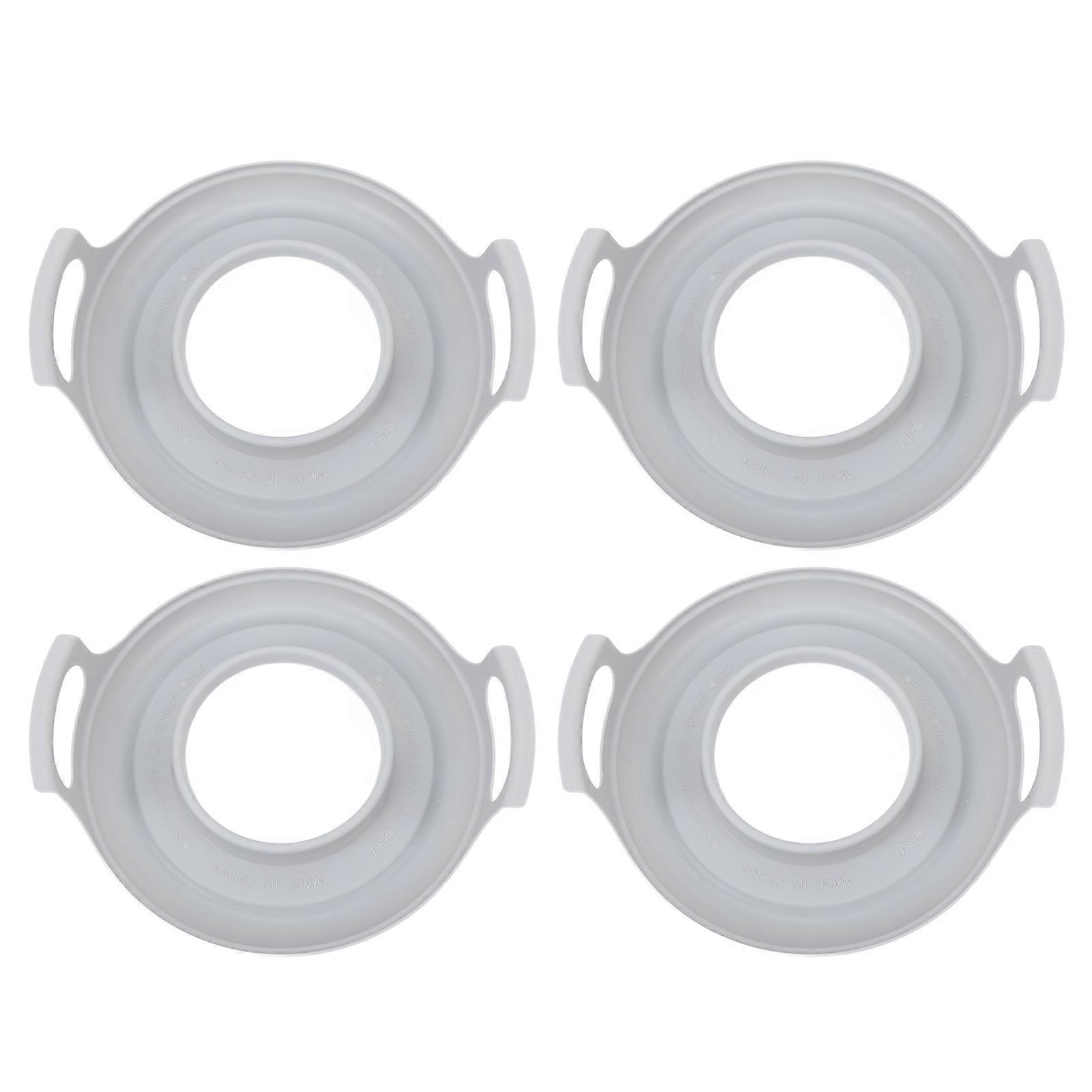 Microwave Cool Plate Spill Proof Tray with Handles for Bowls Plates Easy Carrying Microwave Meals Serving Tray