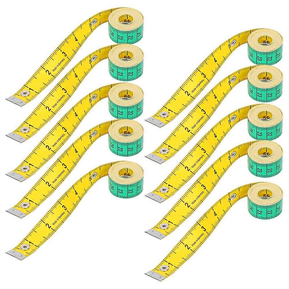 10 Pcs Measure Tape Measuring Tool Bust Waist Circumference Measuring Tool 150cm/60in