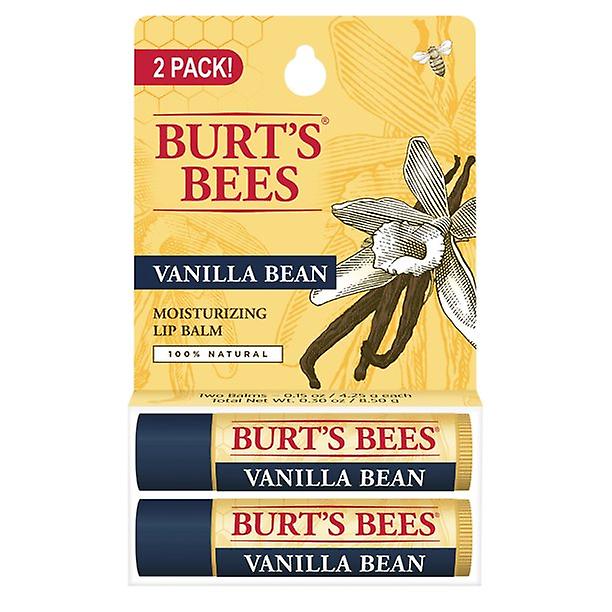 Burt's Bees 100% Natural Moisturizing Lip Balm, Vanilla Bean, 2 Count