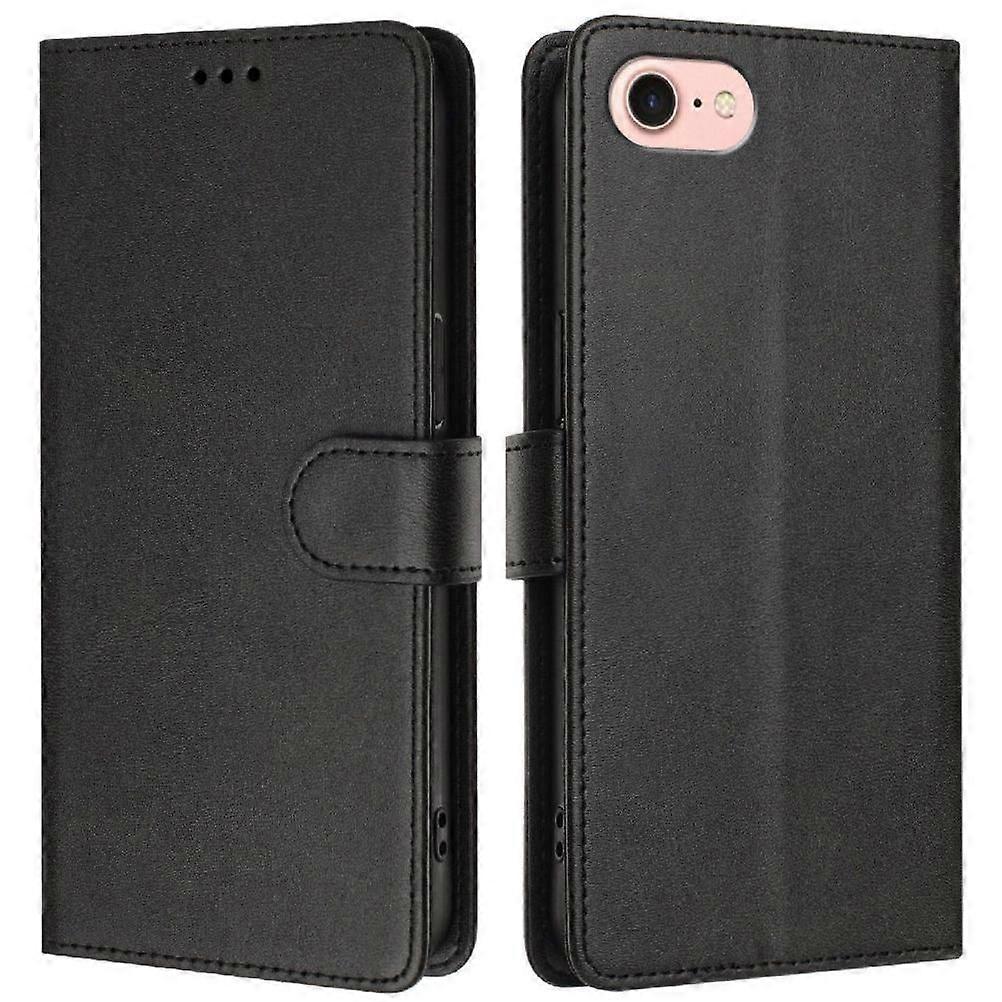Compatible with iphone 8 Classic Style Flip Case Shockproof Rfid Blocking Magnetic Closure Wallet Case Card Holder