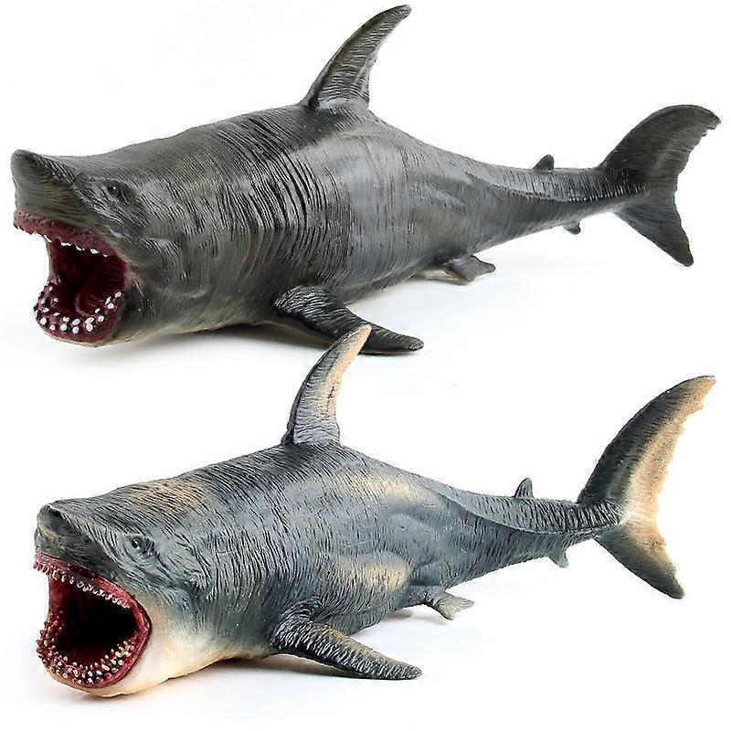 24Cm/36cm Marine Life Model Large Hollow Simulation Great White Shark  Megalodon Underwater World Decoration Toys