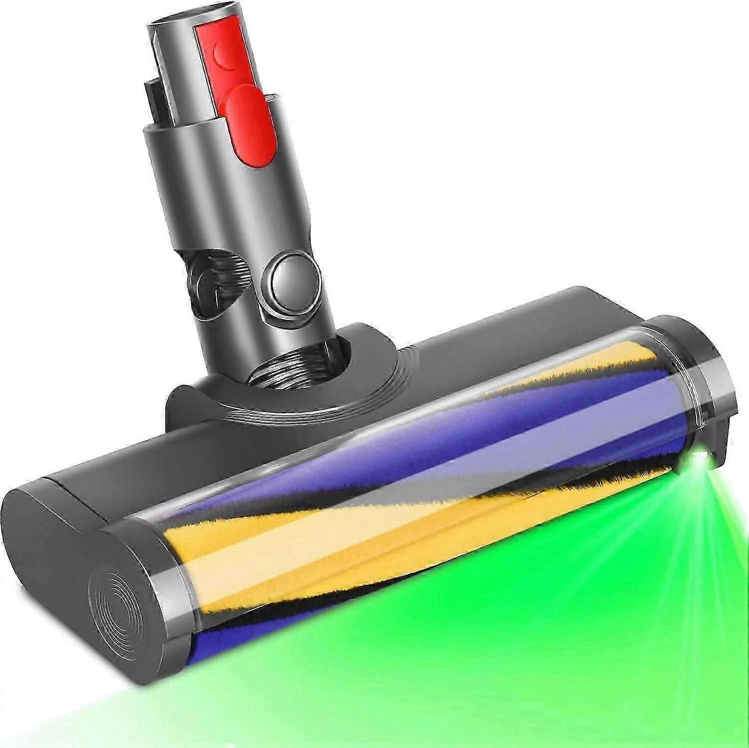 Brosse adaptée pour Dyson V10 V11 V15 V7 V8 Tête de brosse à rouleau adaptée à Dyson Accessoires d’aspirateur Pièces de rechange avec lumières LED Turbo Brush Har