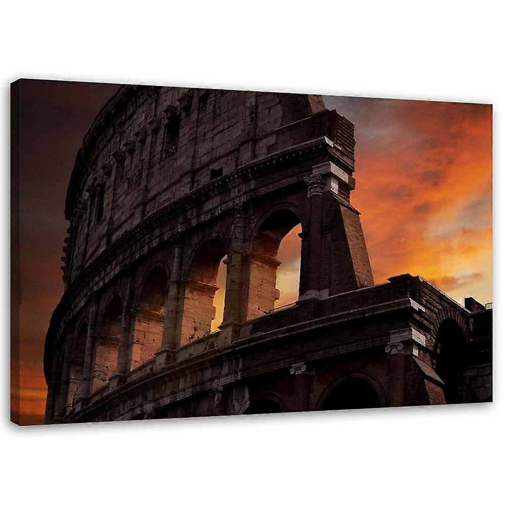 Lienzo, Coliseo al anochecer - 90x60