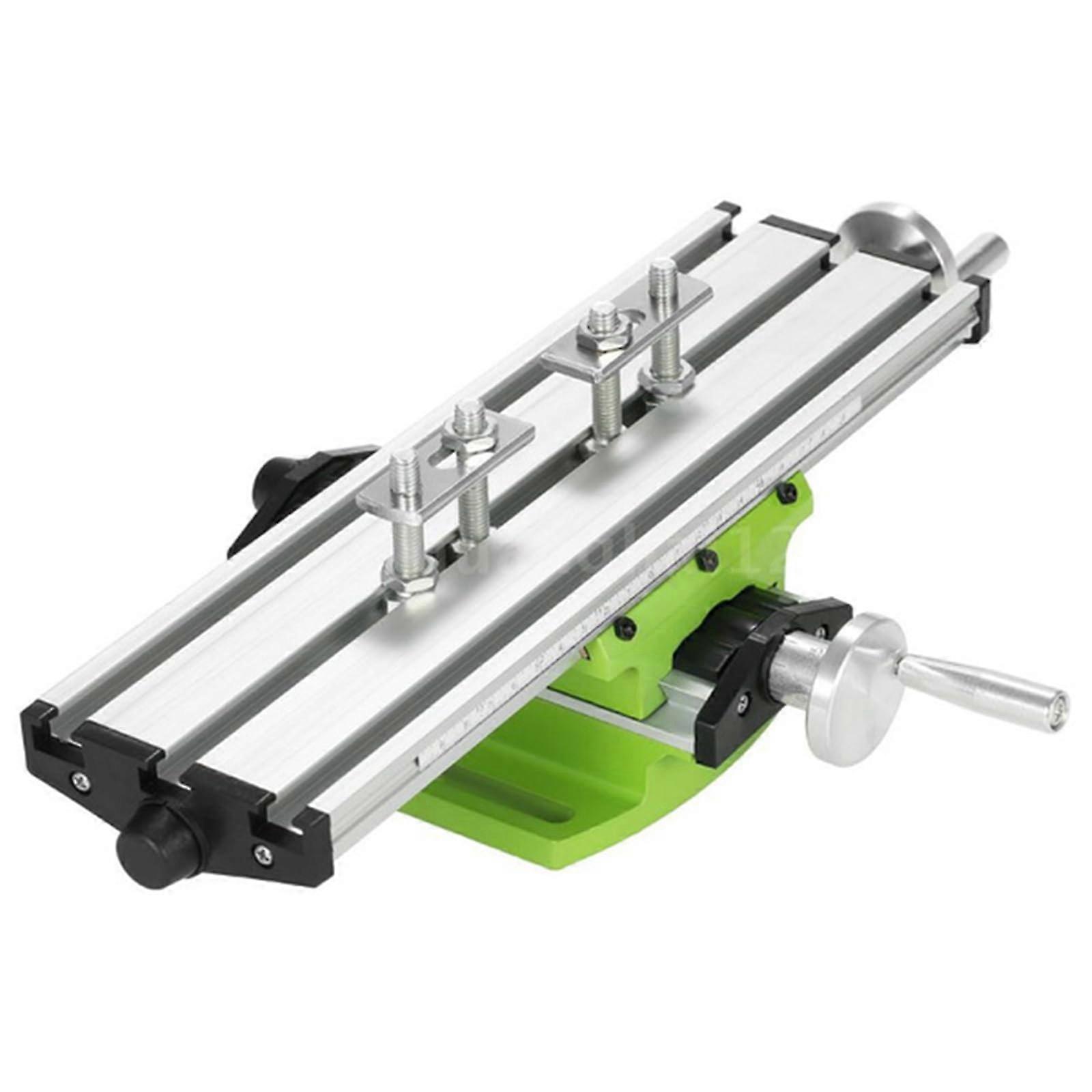 Mini Milling Machine Work Table Vise Compound Bench XY 2 Axis Adjustive Cross Slide Table, for Bench Drill Press 12.2inches3.54'