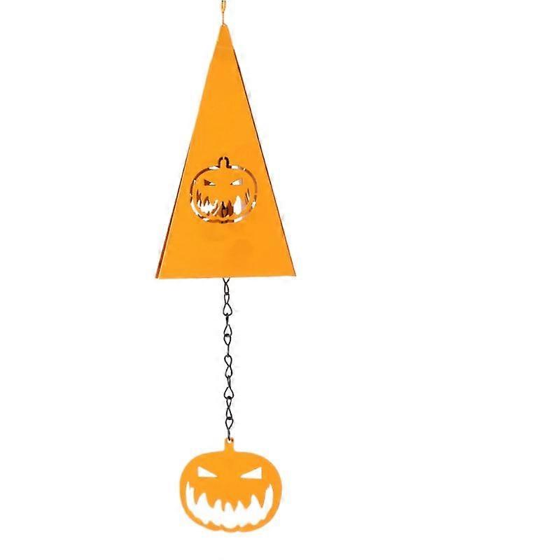 Creative iron triangular wind chime pendant garden bell decoration