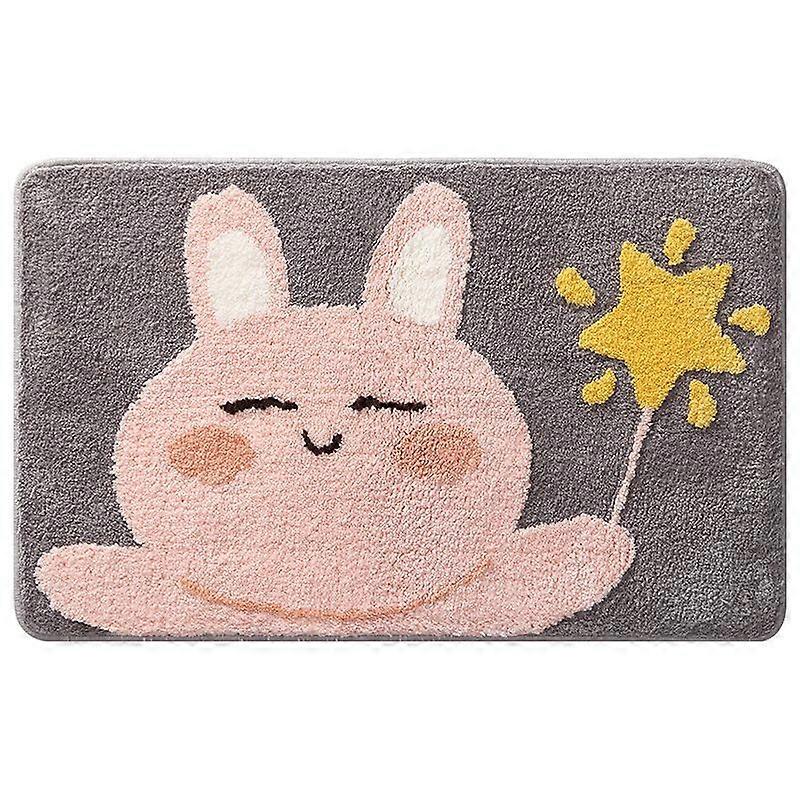 Bath Mat Cartoon Star Rabbit Non-Slip Bathroom Floor Mat 50*80cm