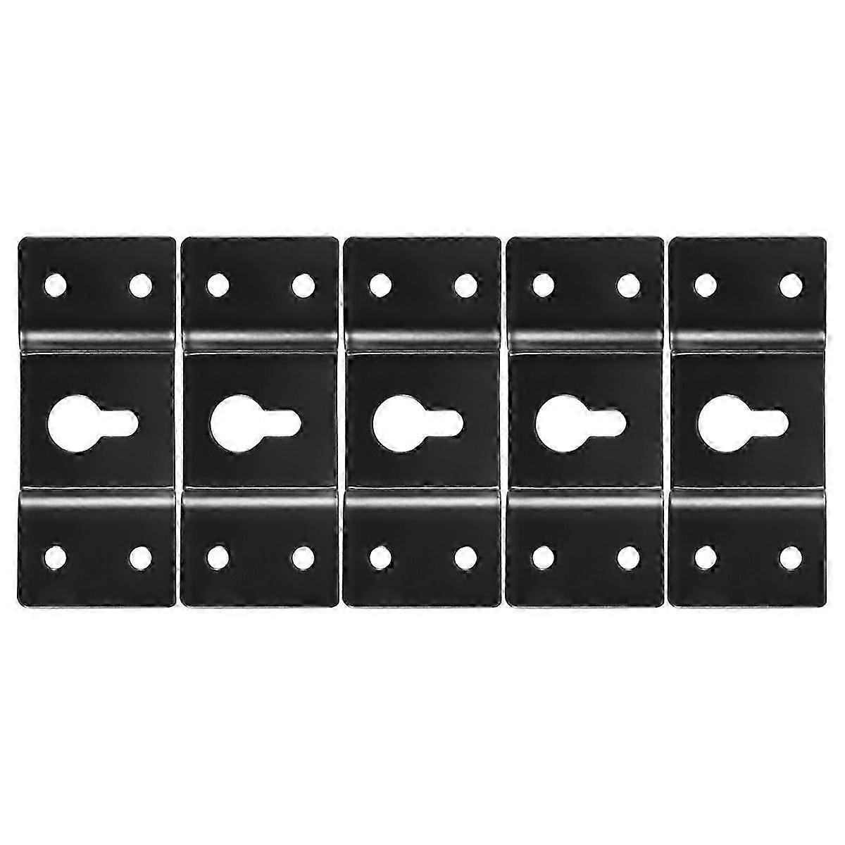 DIY-ljudlåda för högtalare väggmonterad järnkrok hängplatta 5 st