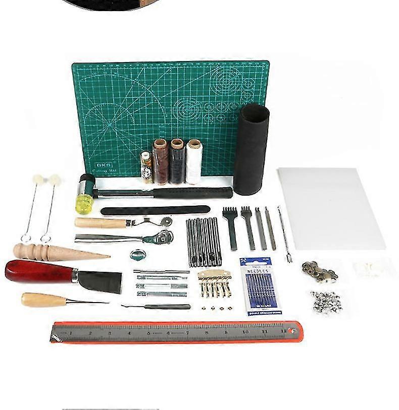 61-teiliges Handnähleder-Werkzeugset