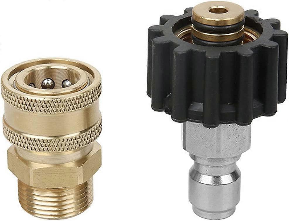 3/8'' M22 Quick Connect Adapter for Karcher and Kranzle Pressure Washers, Steel Compatibility