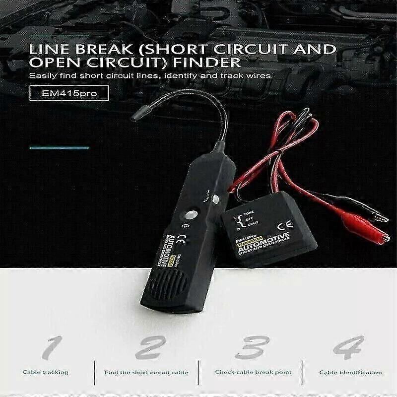 Cable Tracker Electrical, EM415 PRO Automotive Short & Open Finder, Wire Tracer with Flexible Probe, DC 6-42V Car Diagnostic Tool, Open Circuit Locator for Automotive Wiring Systems