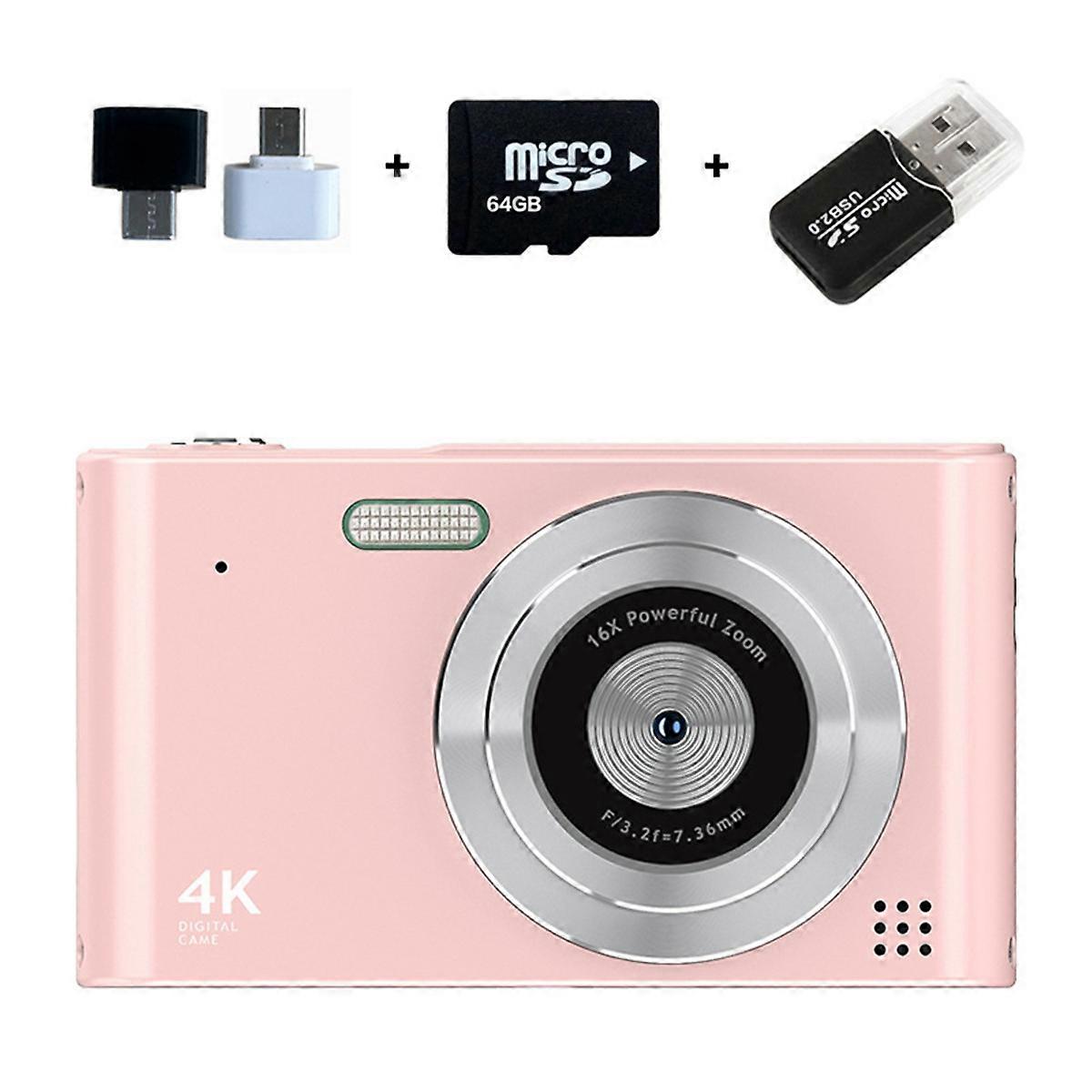 New Digital Camera, CCD Student Camera, Retro Digital 4K Camera, Transfer to Mobile Phone