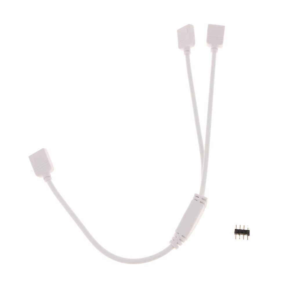 4Pin Splitter 1 to 2 Connector Female Cable Adapter For LED RGB Strip Light