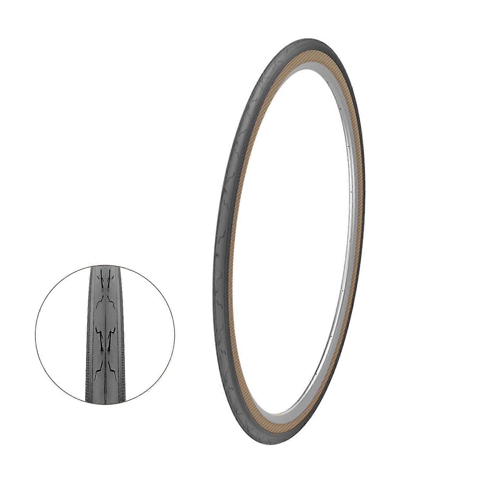 Kenda Bike Tires 700 x 25C 28C 32C 35C Premium Road Commuting Bicycle Tires with Retro Yellow Sidewalls High TPI for Enhanced Performance