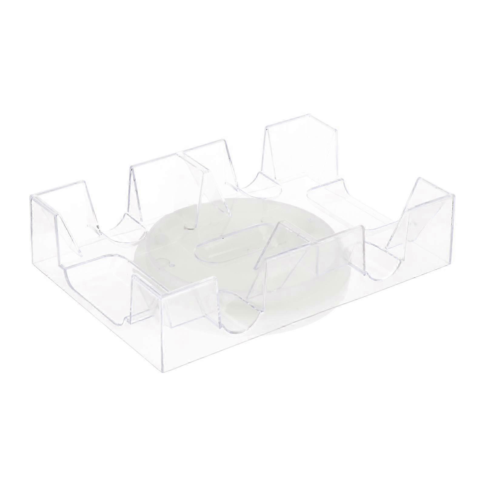 Plastic Canasta Playing Card Tray Party Game Card Holders for Playing Cards 2