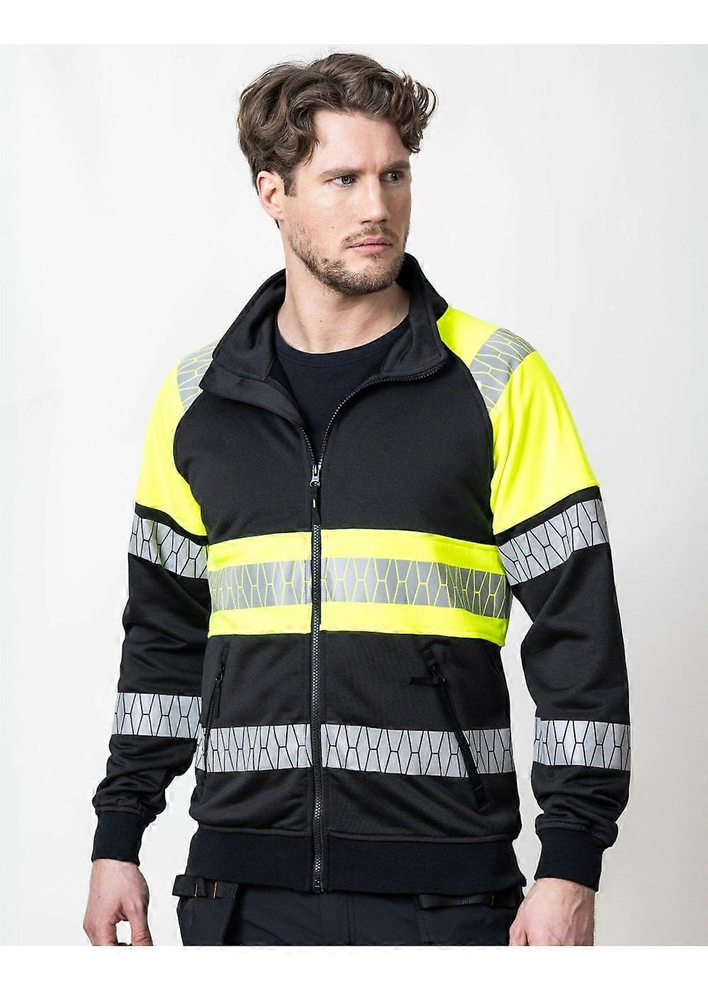 Men's Jobman Sweatshirt Full-Zip Hi-Vis JM5225