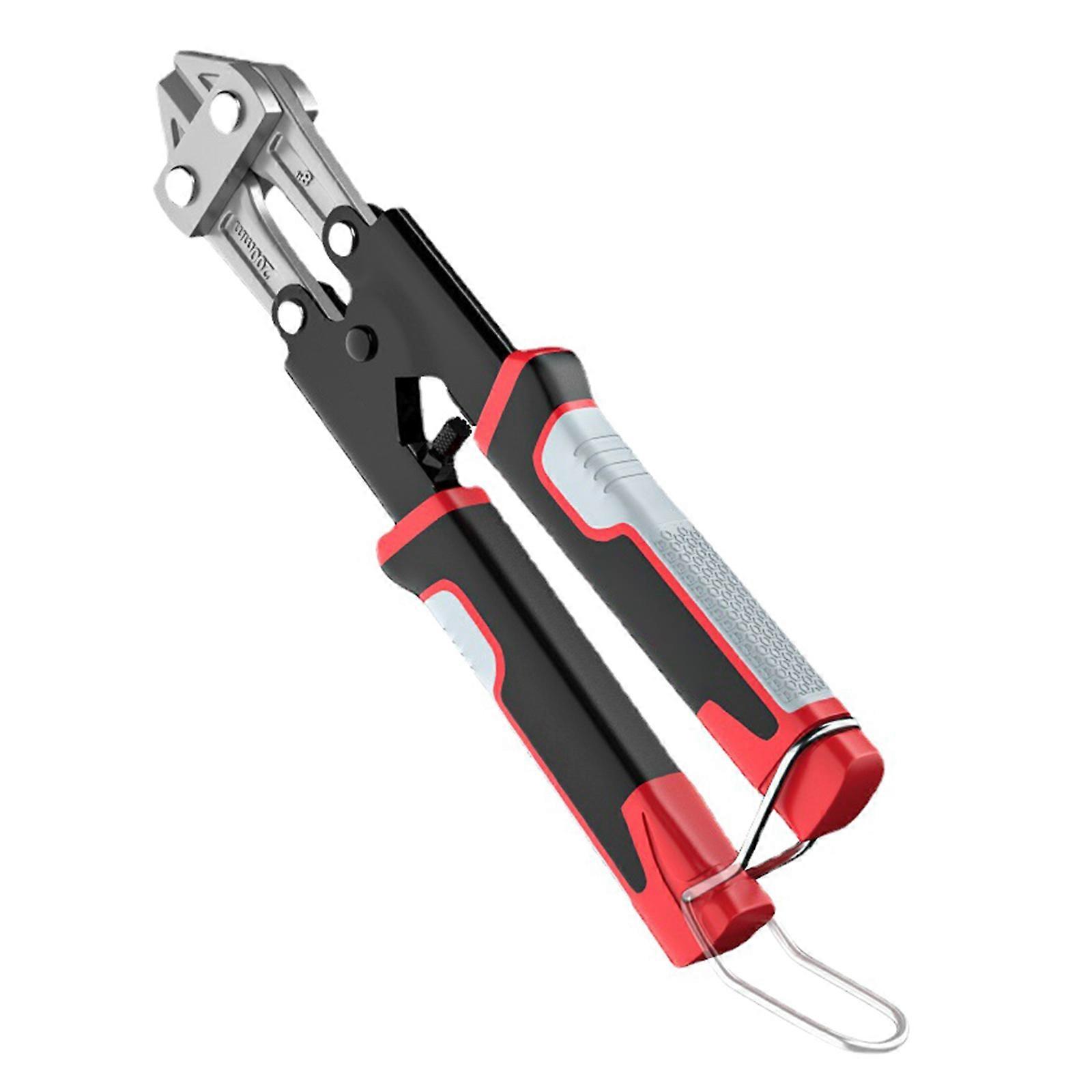 Bolt Scissors, 8" Small Lock Scissors, Streamlined Ergonomic Handle,Heavy Duty Bolt Scissors for Rod, Bolts, Steel Wire